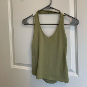 american eagle green halter top